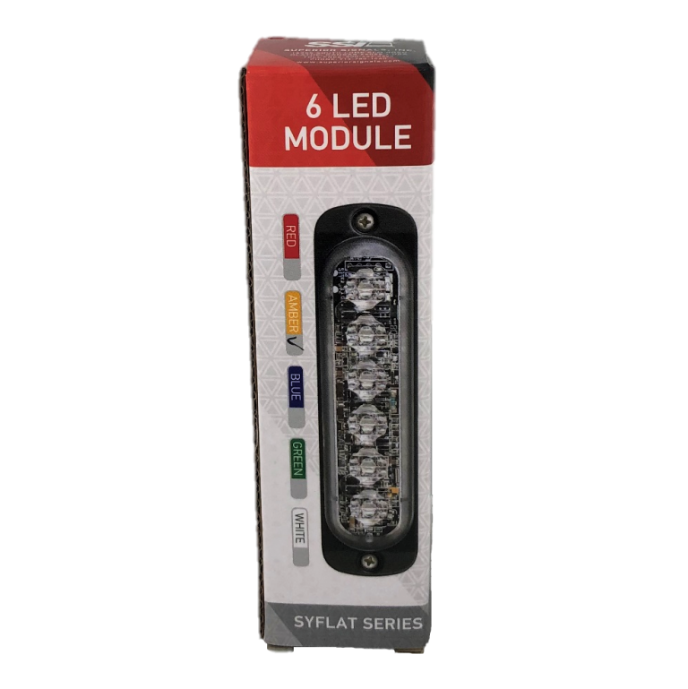 Superior Signal 6 LED Module Amber Strobe Light TSA/SYFLAT6-A - ILoca