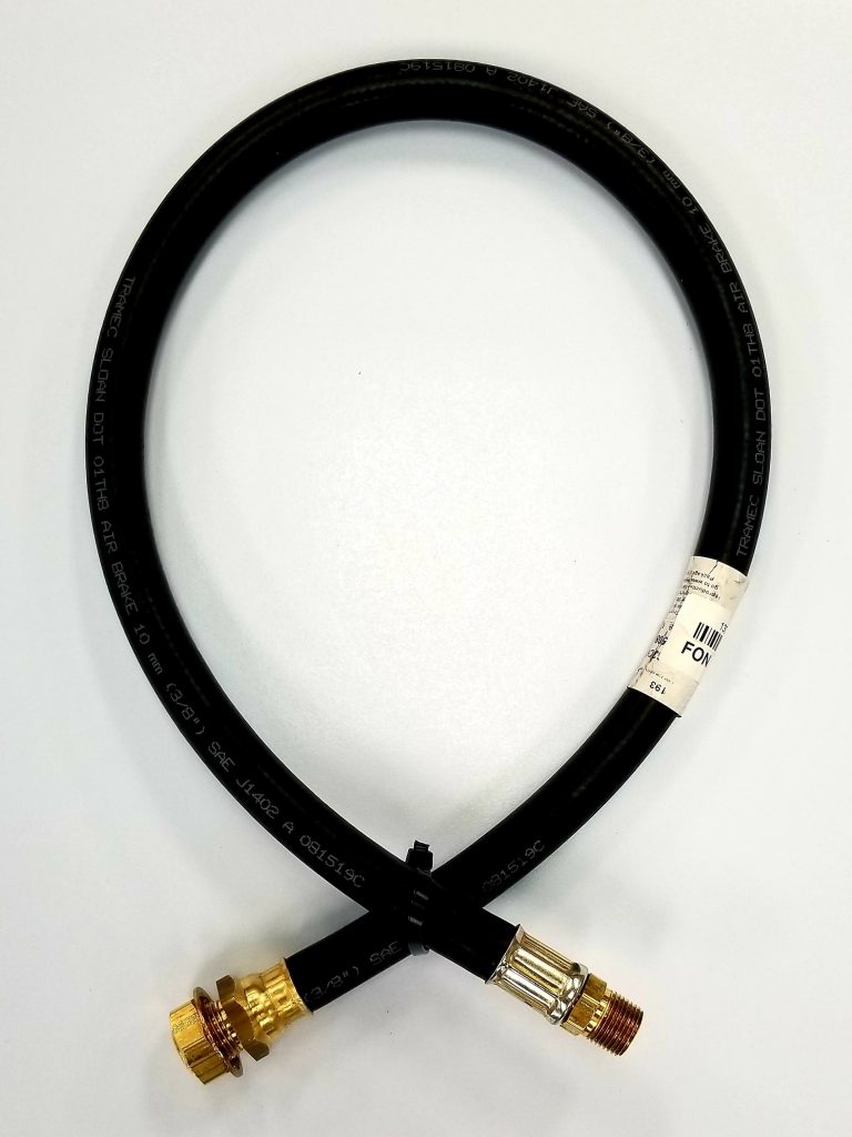 Fontaine 38" Air Brake Hose Assembly w/Builtin Bulkhead Fitting FON