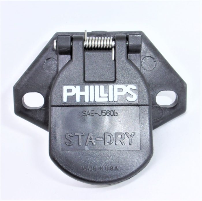 7-Way Socket Receptacle w/Clip Phillips 16-726