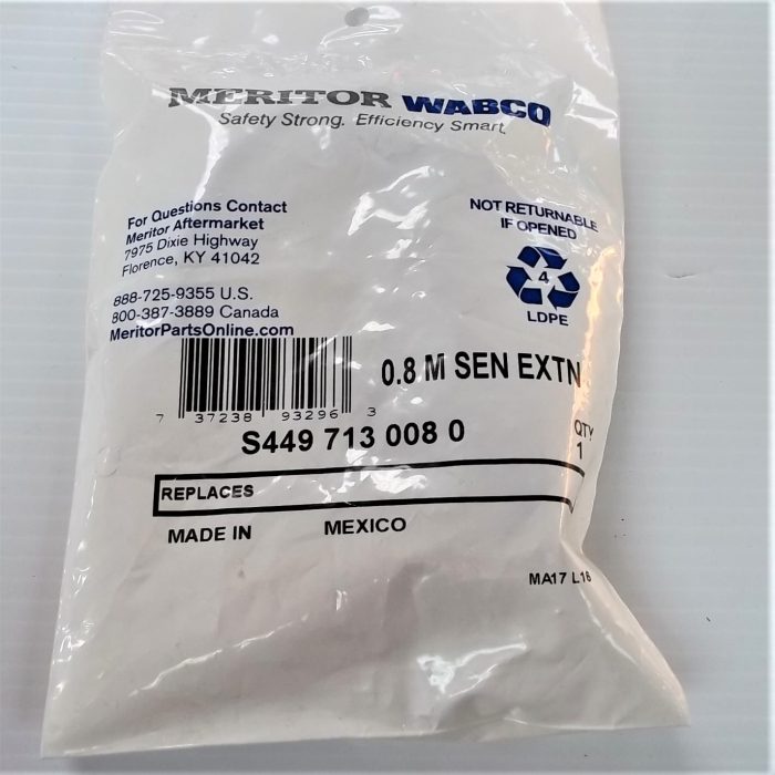 Wabco ABS Sensor Extension Cable 0.8M/2.6' S449-713-008-0 - Image 3