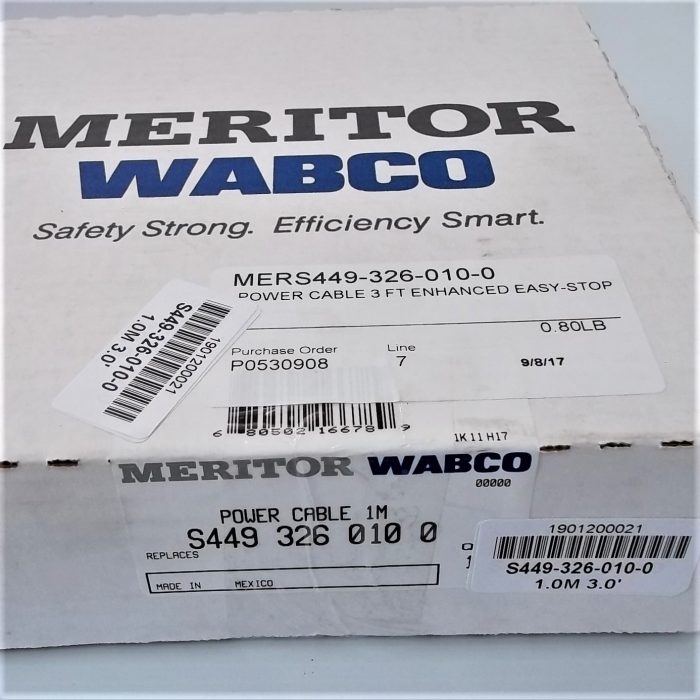 Wabco ECU Power Cable 1.0M/3.0' S449-326-010-0 - Image 4