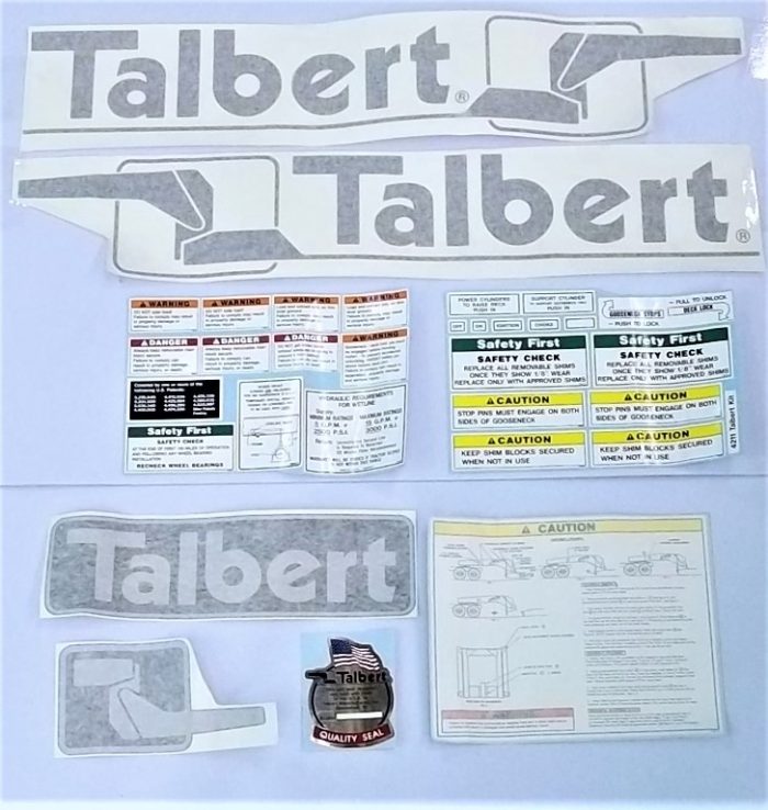 Talbert Lowboy Decal Set Black TM4212