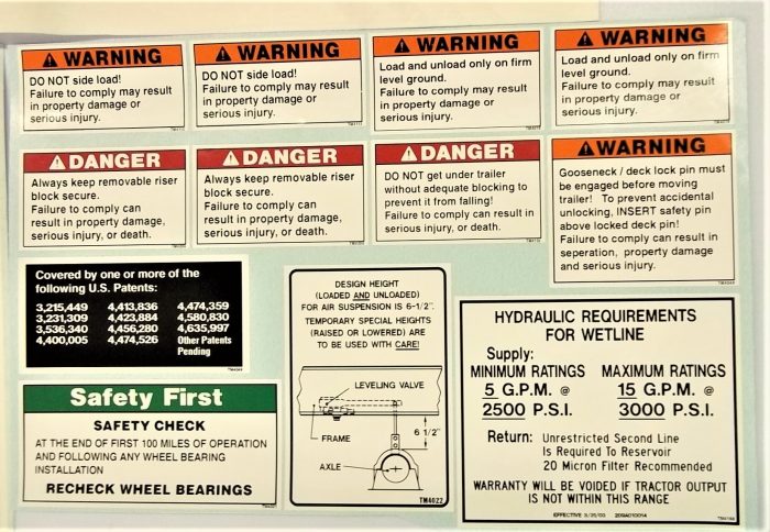 Talbert Lowboy Decal Set White TM4211 - Image 3