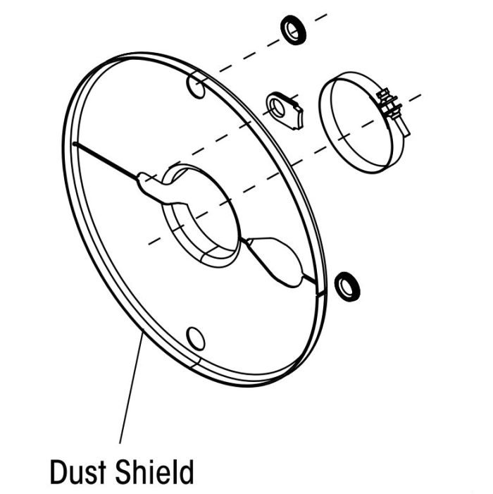 Hendrickson Clamp On Dust Shield Kit for Drum Brakes  S-28500-1650 - Image 3