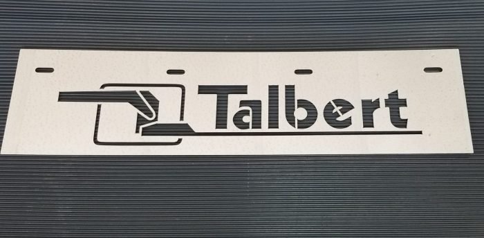 Talbert Emblem Chrome Mudflap Cover MU000070