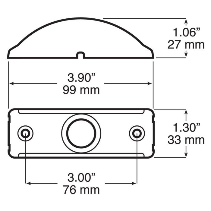 Peterson Manufacturing Surface Mount Light Bracket & Brush Guard B176-10 - Image 3
