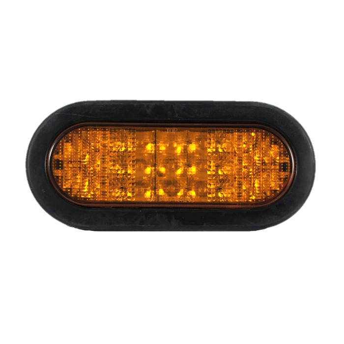 Superior Signal Amber Strobe Light,  6"Oval LED, SY4405-A