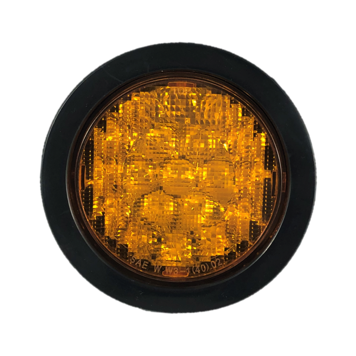Superior Signal Amber Strobe Light, 4" Round LED SY4415-A