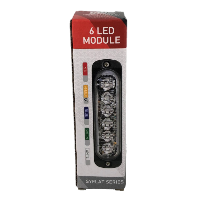 Superior Signal 6 LED Module Amber Strobe Light TSA/SYFLAT6-A - Image 3