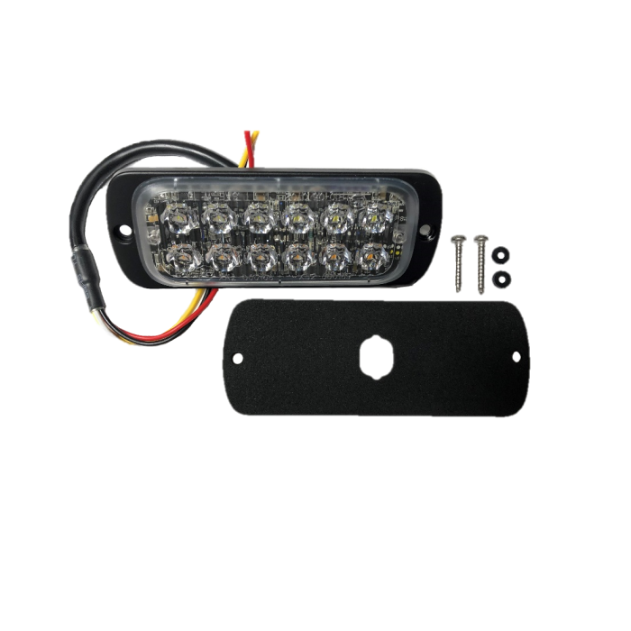 Superior Signal 12 LED Module Amber/Clear Strobe TSA/SYFLAT12-AC - Image 2