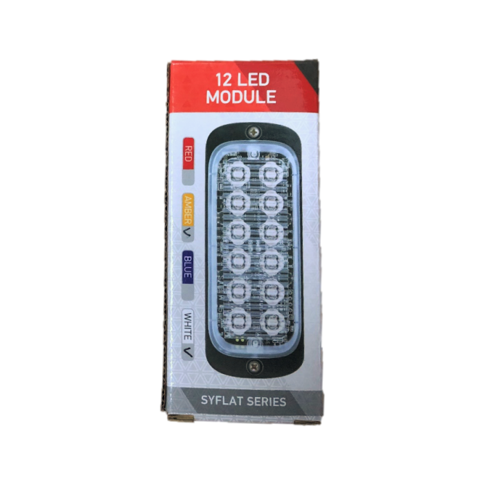 Superior Signal 12 LED Module Amber/Clear Strobe TSA/SYFLAT12-AC - Image 3