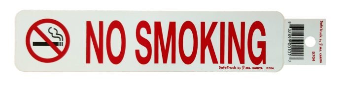 NO SMOKING DECAL MODEL# D704