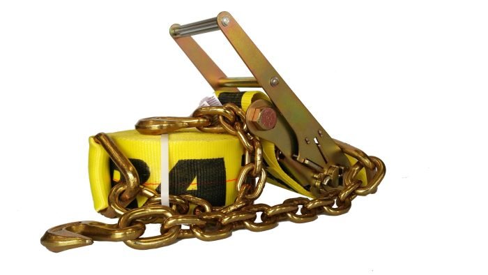 Ancra 4" x 40' Ratchet Strap w/Chain Ends 24-10184
