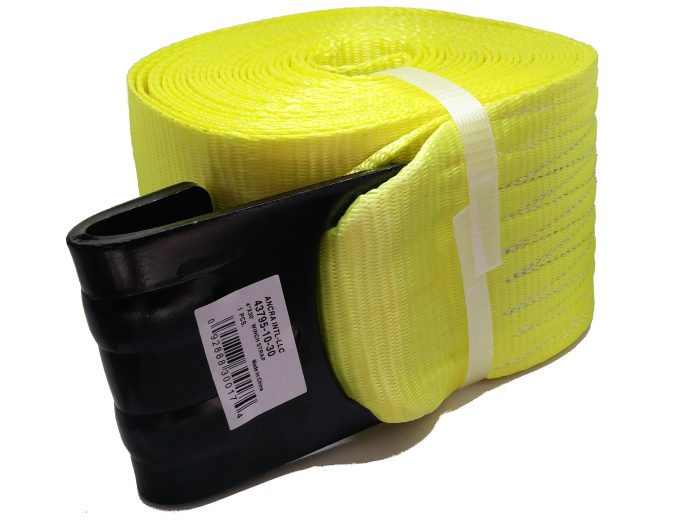 10 PACK OF ANCRA 4" X 30' FLAT HOOK WINCH STRAP  43795-10-30