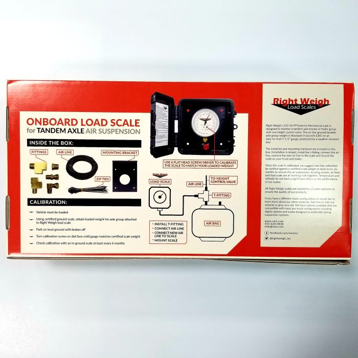 On-board Load Scale For Tandem Axle Air Suspension  RWLS 310-54-RK - Image 3