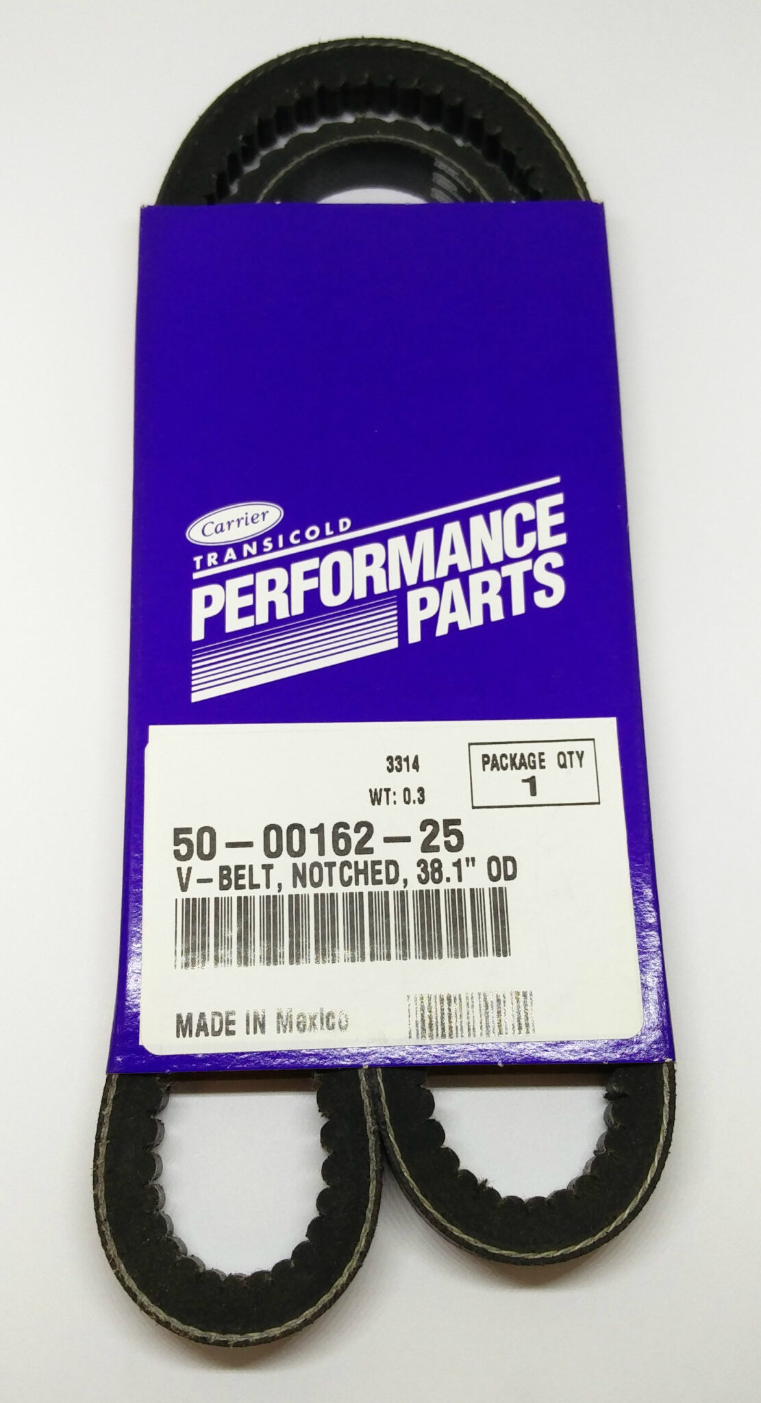 OEM CARRIER TRANSICOLD REEFER ALTERNATOR NOTCHED VBELT 500016225 REPLACED WITH 500118002