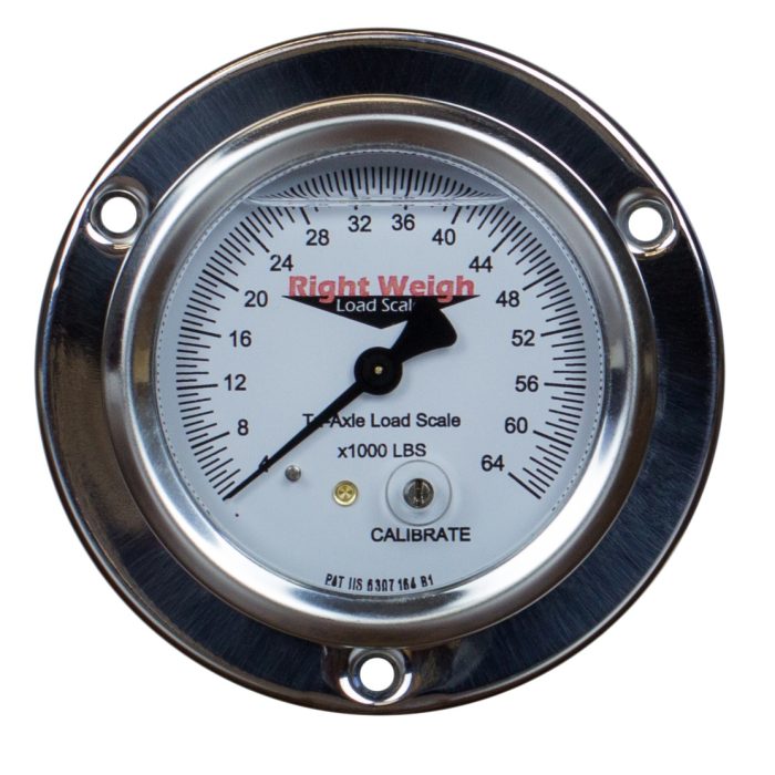 Exterior Load Scale - Liquid Filled For Tri-Axle Suspensions 250-64-FF