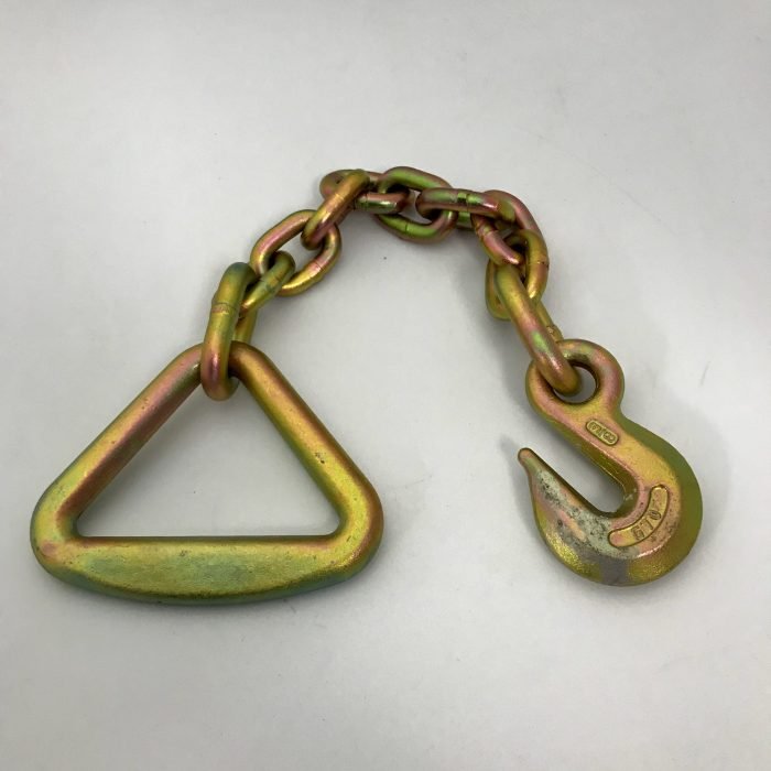18″ G70 3/8" Chain Anchor with 4″ Delta Ring CH-A-18-4-HK7