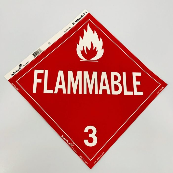 Flammable Class 3 Placard Decal by Ms. Carita MSZ-EZ2