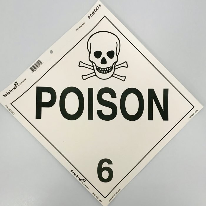 Poison Class 6 Placard Decal by Ms. Carita MSZ-EZ5