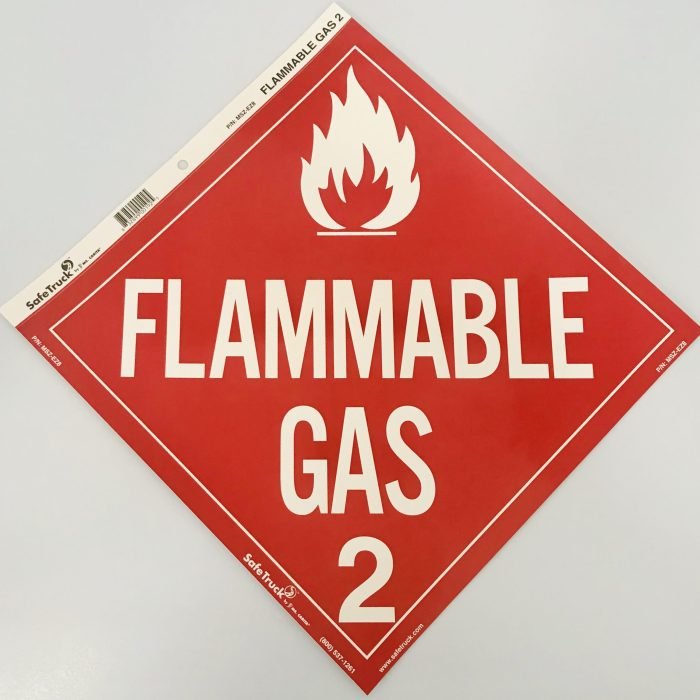 Flammable Gas Class 2 Placard Decal by Ms. Carita MSZ-EZ8