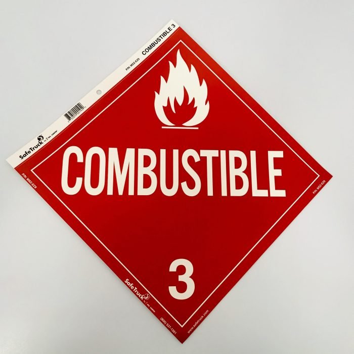Combustible Class 3 Placard Decal by Ms. Carita MSZ-EZ9