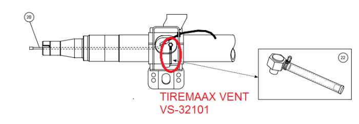 Hendrickson Tiremaax Hi-Flow Axle Vent VS-32101 - Image 3