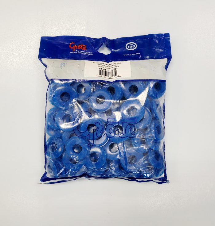 100 PACK BLUE POLYURETHANE GLAD HAND SEALS 81-0110-100B
