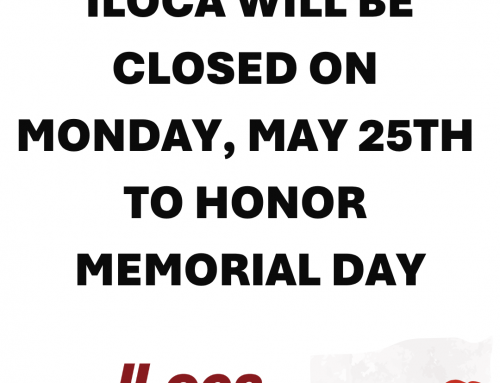 ILoca will be CLOSED in honor of Memorial Day