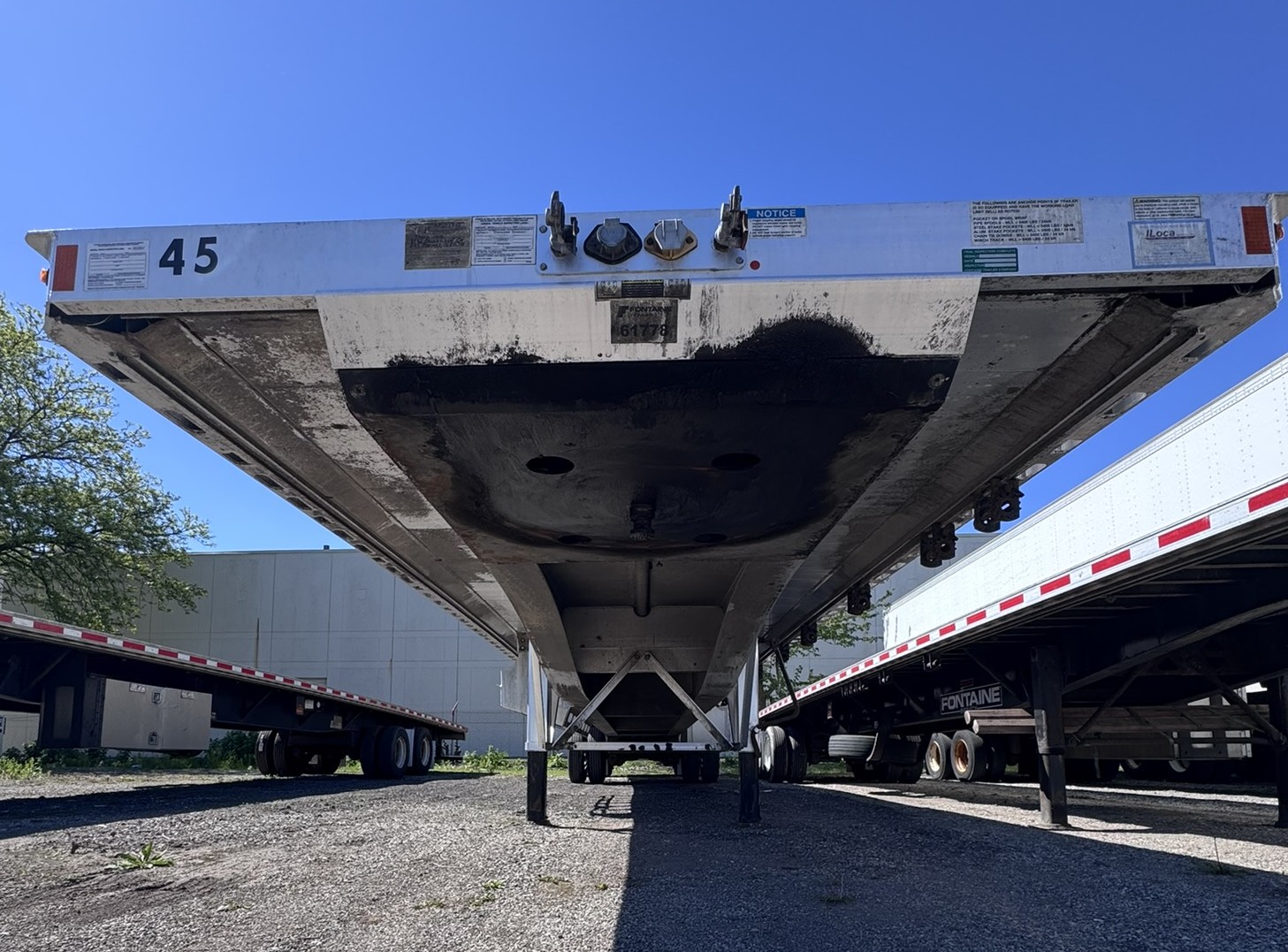2023 Fontaine Revolution Aluminum Flatbed Trailer 53FT Air Ride Rear Axle Slide