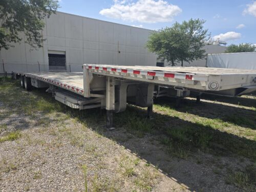 53′ Aluminum Step Deck Trailer – Ramp Package at ILoca